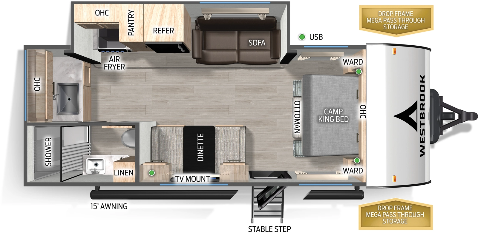 Westbrook 21MLXC Floorplan